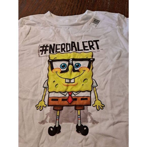 New Size 4T SpongeBob Cotton Short Sleeve Crew Neck Tee Tshirt Shirt Top - Picture 2 of 3